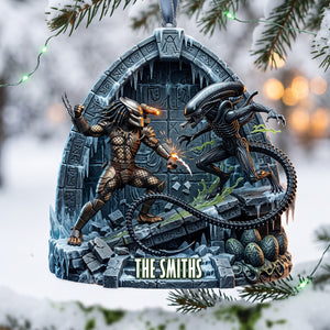 Alien Fighter Ornament - Personalized Gifts For Christmas Ornament 05NATA190926