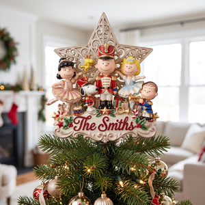 Merry Christmas Acrylic Christmas Tree Topper - Personalized Gifts For Family 05pgtn201026
