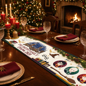 Christmas Family Bubble Quilted Table Runner - Personalized Christmas Gifts For Family 01nadt270826