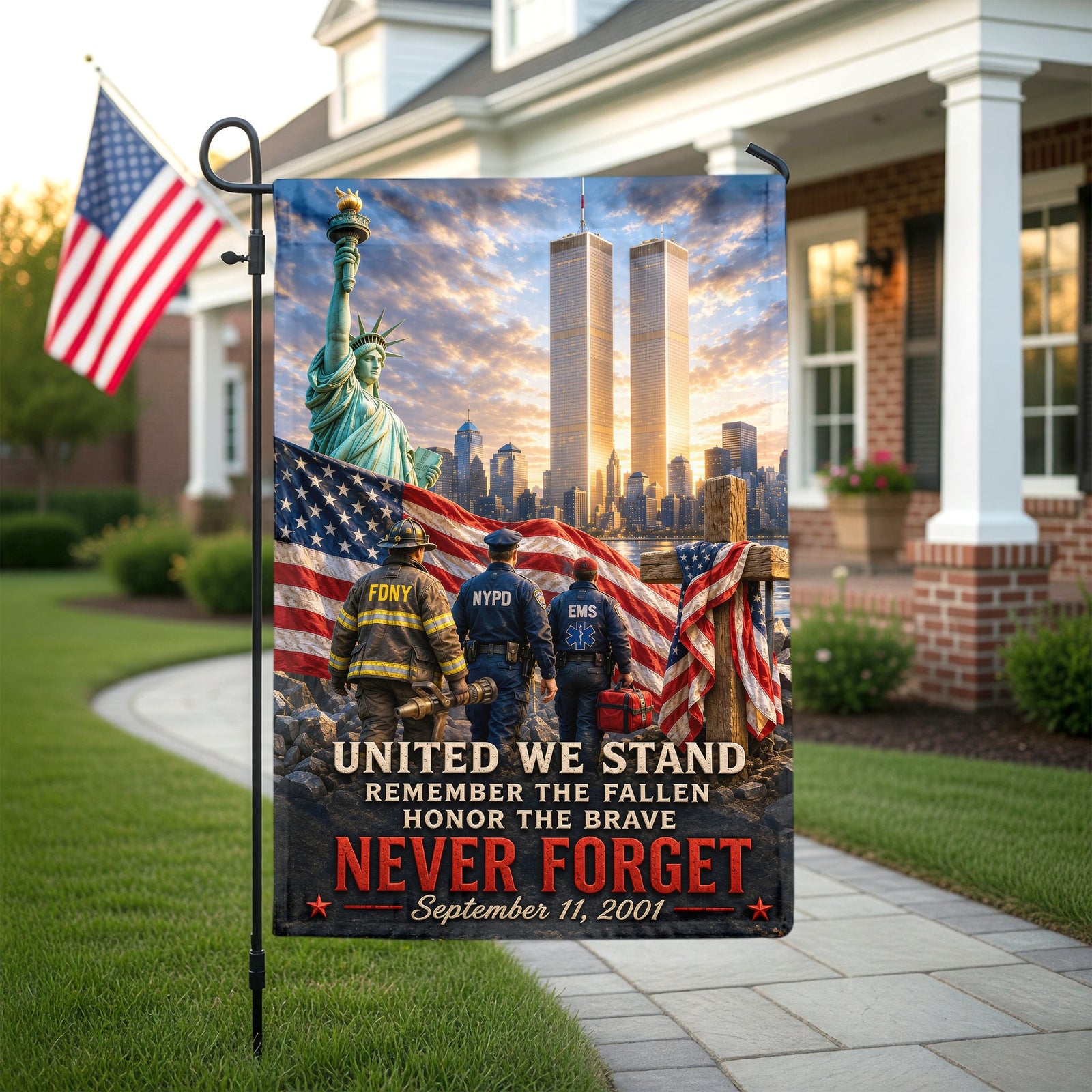 Patriotic Memorial Garden Flag - Memorial Gift 02PAQN280726
