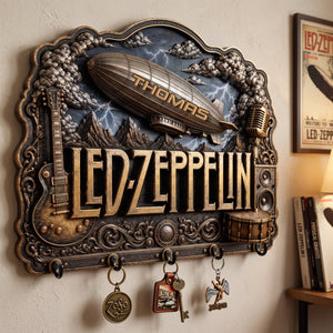 Led Zeppelin Wall Key Hanger - Personalized Gifts 05nalu160726