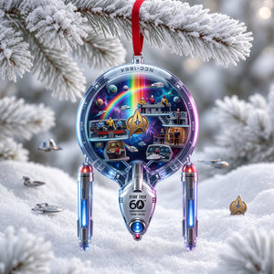 Ship To Uncharted Space Ornament, Personalized Gifts 01QHLU240926