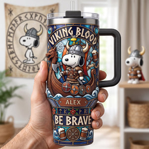 Fearless Viking 40oz Tumbler - Personalized Gifts For Cartoon Lovers 05patn160726