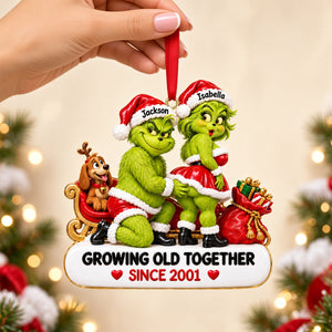 Growing Old Together Christmas Ornament - Personalized Gifts For Couple 05TYTN290926