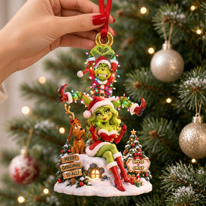 Funny Couple Light Up The Love Ornament - Personalized Christmas Gifts 07padh160926
