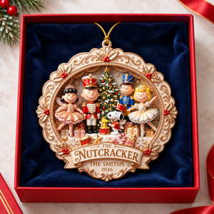 Merry Nutcracker Friends Family Ornament - Personalized Christmas Gifts For Family 07pgqn201026