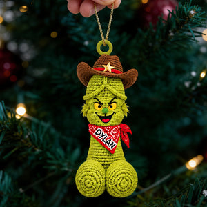 Cheeky Christmas Couple Ornament - Personalized Gifts For Him Christmas Ornament 03TYDT101026