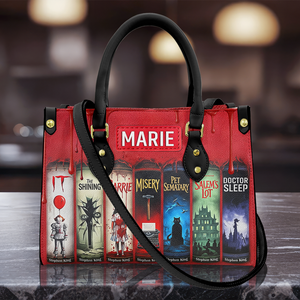 Creepy Stories Leather Bag - Personalized Halloween Gifts 04NALU130825