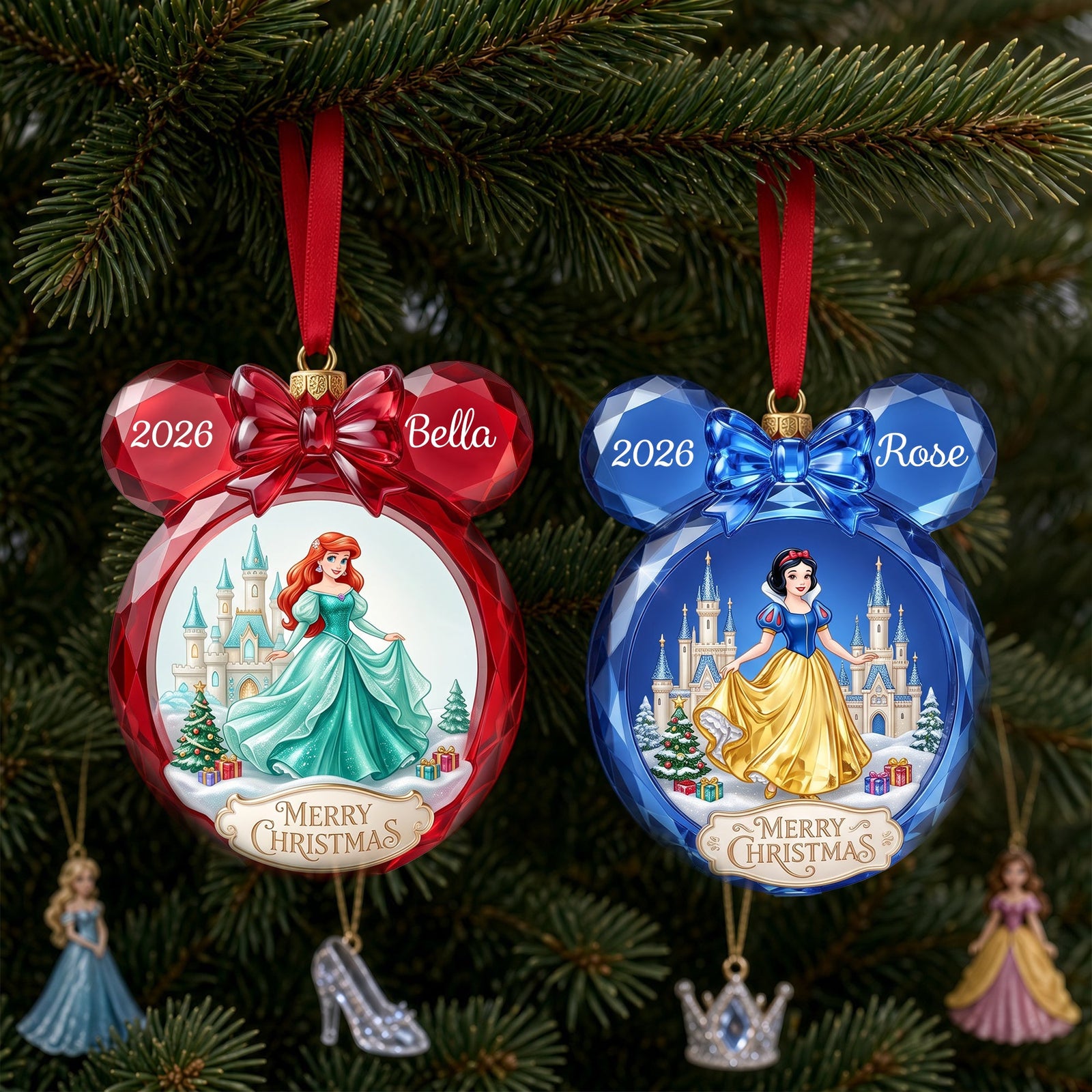 Lovely Fairy Tale Princesses Christmas Ornament - Personalized Gifts For Christmas 05tylu221026