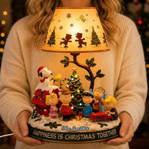 Happiness Is Christmas Together Acrylic Light Box - Personalized Gifts For Family 01pgdh290826