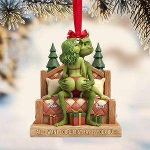 Cheeky Couple Christmas Ornament Personalized Gifts For Couple 07OHLU211125