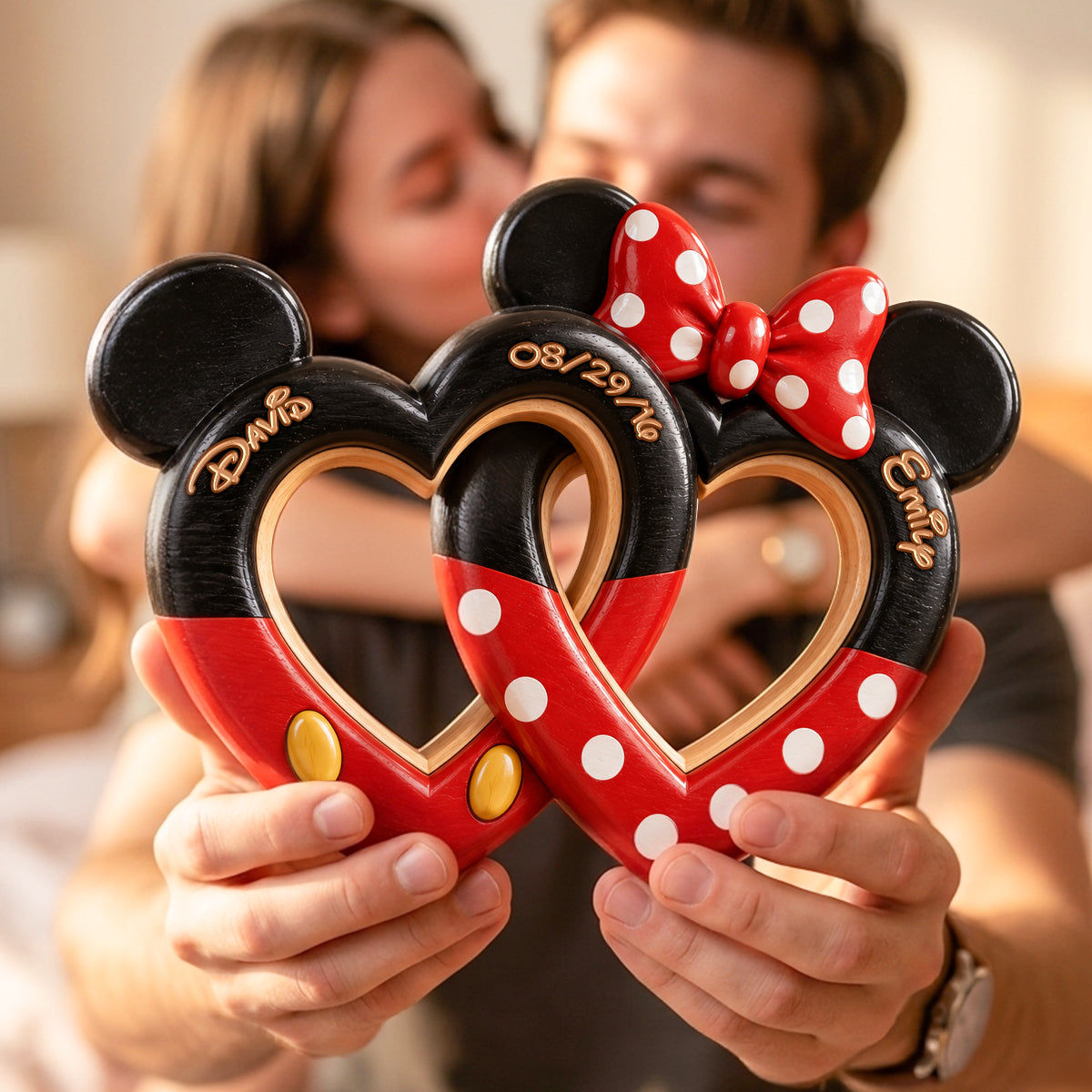 Sweetheart Interlocking Hearts Acrylic Plaque - Personalized Gift For Couples 03NADH080926