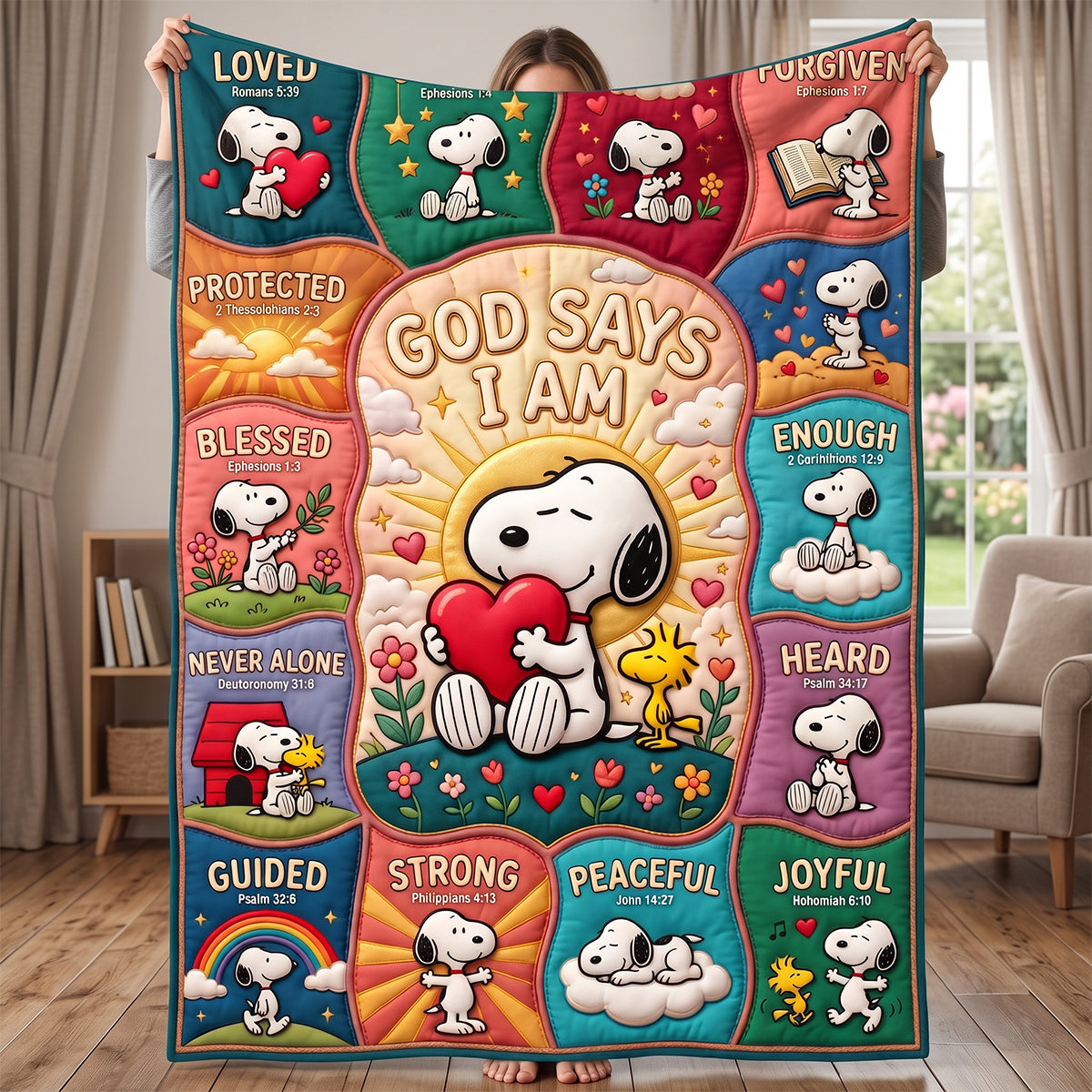 God Says I Am Blanket - Personalized Gifts For Christians 04PATN030726