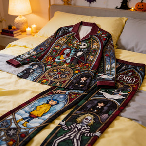 Spooky Pajama Set - Personalized Gifts For Halloween 04hadt290826