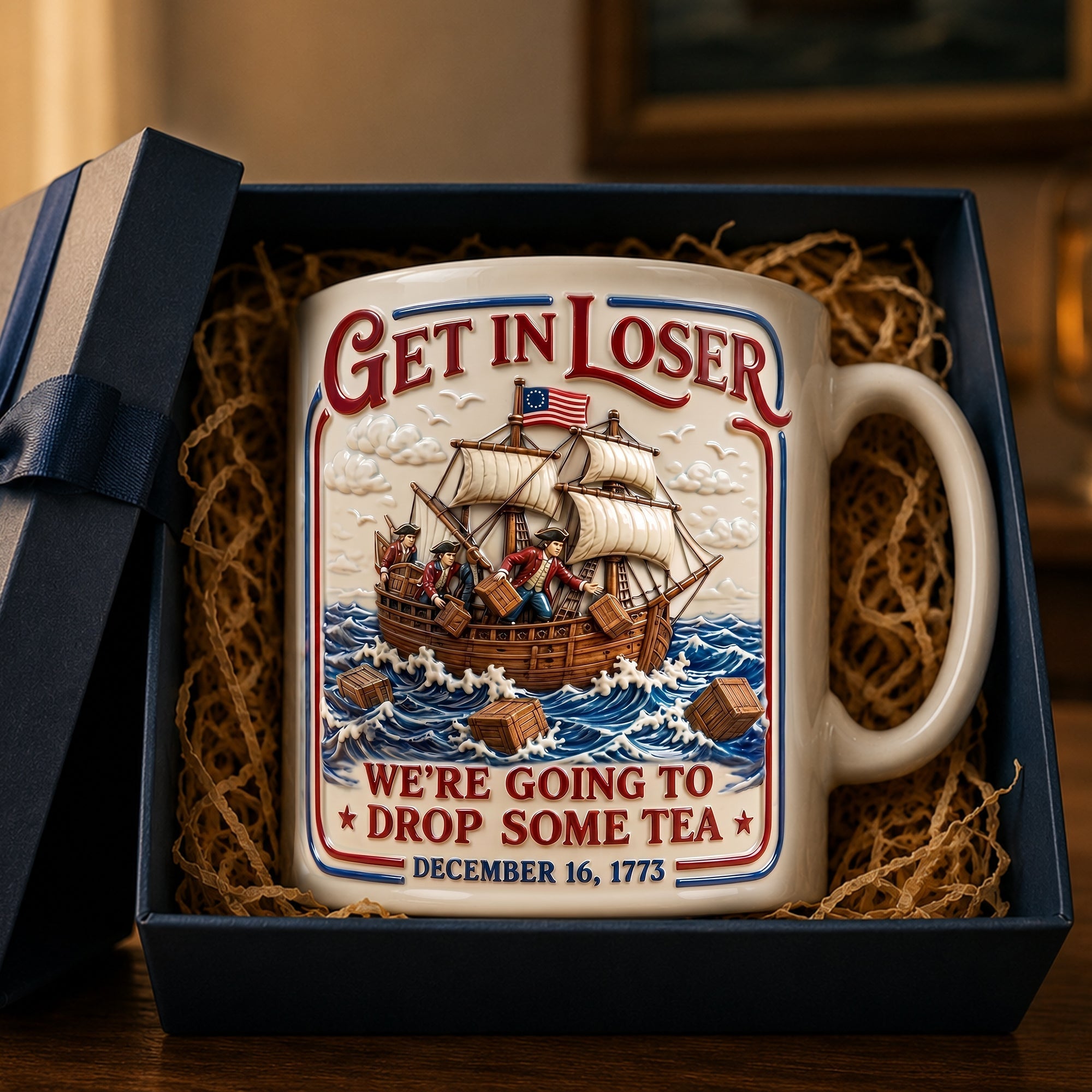 Vintage Tea Ship Coffee Mug - Personalized Gifts For Tea Lovers 03qhlu290526 - Coffee Mug - GoDuckee