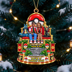 Perfect Catch Couple Ornament - Personalized Gifts For Couple Christmas Ornament 03OHDT031026