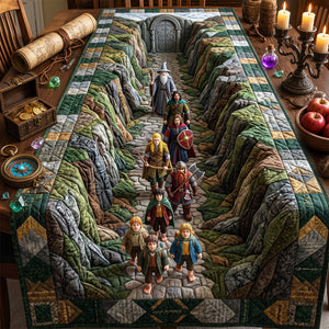Epic High-Fantasy World Quilted Table Runner - Personalized Gifts 01hudt120826