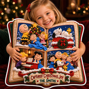 Capturing The Joy Of Christmas Pillow - Personalized Christmas Gifts 01hadt031026