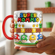 Retro Game Mom And Kids Coffee Accent Mug 03NALU020426