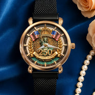 America 250th Anniversary Mesh Strap Quartz - Personalized Gifts 04paqn300126 - Quartz Watch - GoDuckee