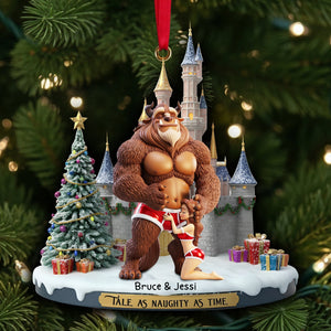 Tale Naughty Ornament - Personalized Christmas Gift For Couples 01OHLU190925