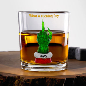 Funny Round Glass Personalized Christmas Gifts 03NADT031125