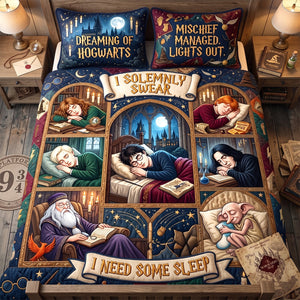 Fantasy Wizard Quilt Bed Set - Personalized Gifts For Fantasy Lovers 01tytn100726