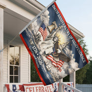 America 250th Anniversary House Flag - Personalized Gifts 04dtdt250226 - Flag - GoDuckee