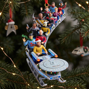 Fun Warp Speed On Snow Ornament, Personalized Gift 02QHTA110926