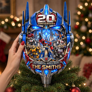 20 Years of Mechanical Adventure Tree Topper - Personalized Anniversary Gift 01HADH150926