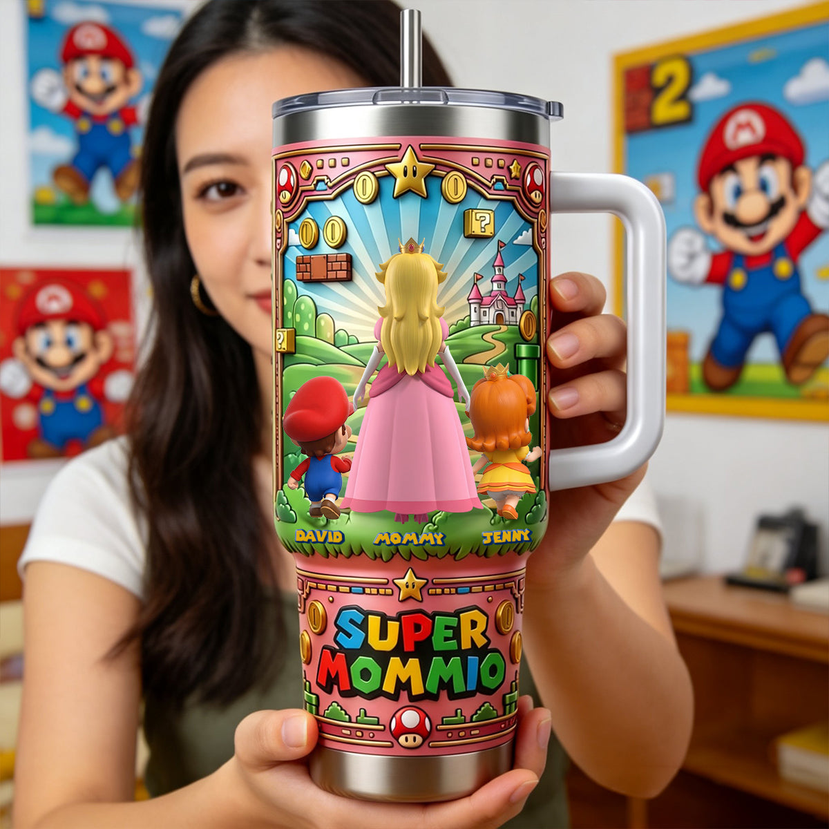 Mom & Her Mini Adventure Squad 40oz Tumbler 03NATN120326