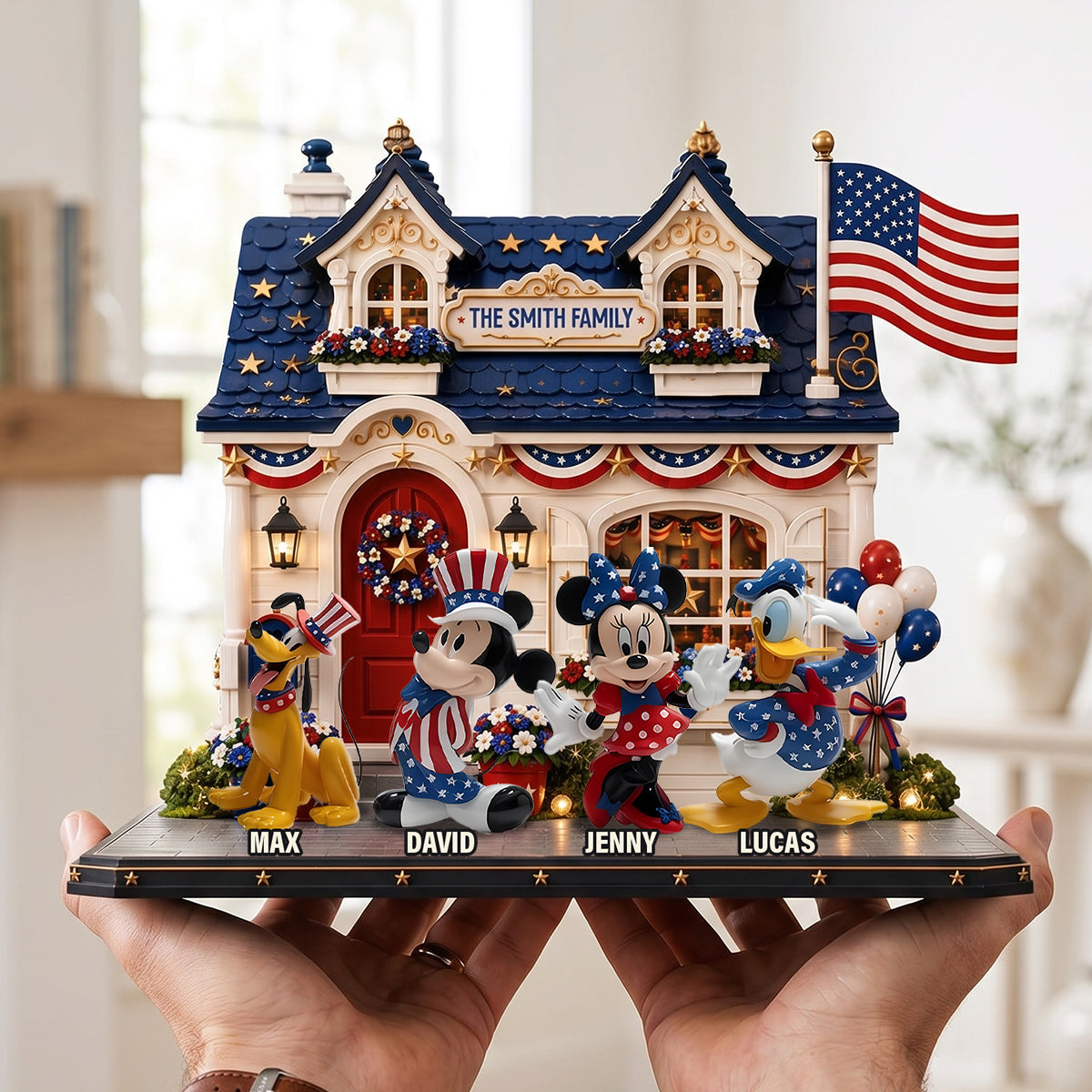 Patriotic Storybook Family Acrylic Plaque - Personalized 250th Anniversary Gift For Family 02TOTN010626-Homacus