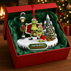 Merry Cheeky Couple Christmas Acrylic Ornament - Personalized Christmas Gifts For Couples 06ohlu140826
