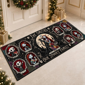 Cute Spooky Family Moments Runner Rug - Personalized Christmas Gifts For Family 06padt021026