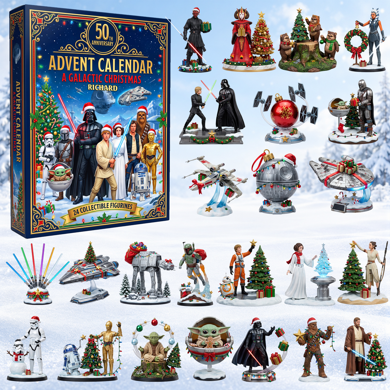 Galactic Christmas Advent Calendar Blind Box - Personalized Christmas Gifts 01tyqn101026