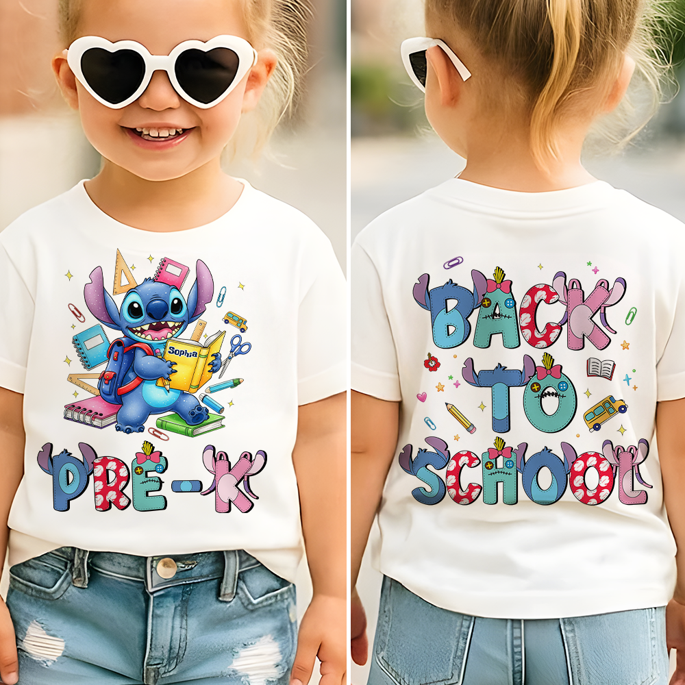 Cute Alien Back To School - Personalized Gifts For Kids 04hupu160625-Homacus