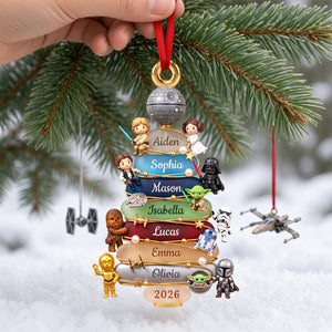 Space Adventure Family Christmas Ornament - Personalized Gifts For Family 05NADH081026