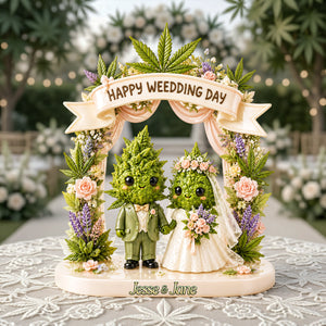 Stoner Wedding Couple Acrylic Plaque - Personalized Gifts For Couples 02tota010726