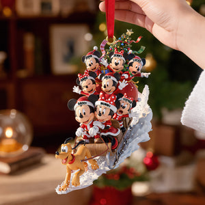 Jolly Snow Ride With Family Ornament - Personalized Christmas Gifts For Family 03qhtn110926