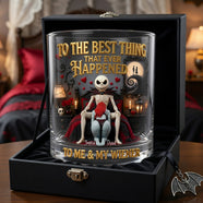 Naughty Gothic Couple Round Glass - Personalized Gifts For Couple 05tylu080626