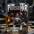 Playful Couple Round Glass, Personalized Gifts For Couple 04qhlu100626