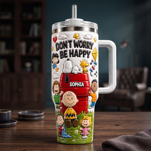 Positive Life Cute 40oz Tumbler With Handle, Personalizd Gifts 01qhtn090726