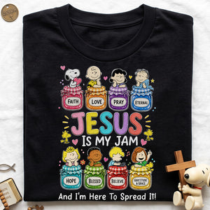 Jesus Is My Jam And Im Here to Spread It 2D Shirt - Personalized Gifts For Christians 01huta010826