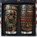 Fire Skull Veteran Tumbler Personalized Gifts For Veteran 04TYLU070426