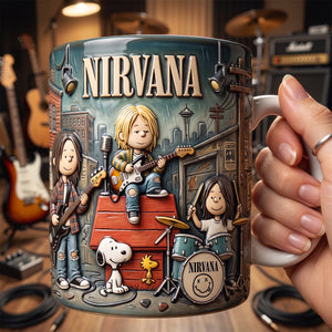 Nirvana Band Coffee Mug - Personalized Gifts For Rock Lovers 02natn100726