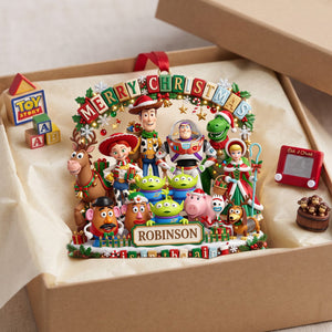 Festive Friends Acrylic Ornament – Personalized Christmas Gift For Families 02PALU010826
