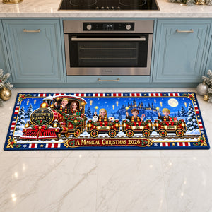 Fantasy Train Ride Family Runner Rug - Personalized Christmas Gift For Family 01TYDH300926-Homacus