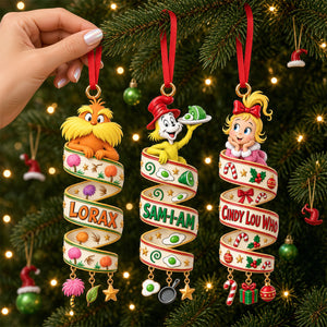 Iconic Book Characters Christmas Ornament - Personalized Gifts For Book Lovers 02padh101026