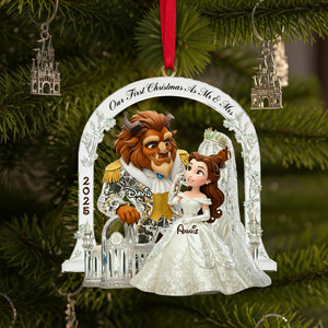 Couple's First Christmas Acrylic Ornament - Personalized Christmas Gifts 01TGLU170925
