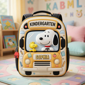 Cute Puppy Backpack - Personalized Gifts For Kids School Bag 03NAQN060726